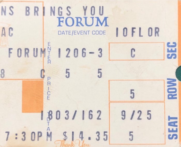 Ticket Stub Front