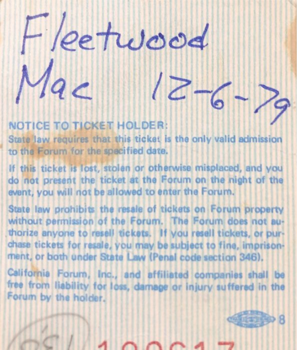 Ticket Stub Rear