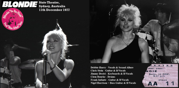 Blondie 1977 Sydney Front