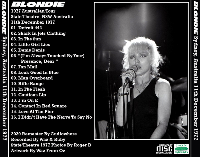 Blondie 1977 Sydney Rear