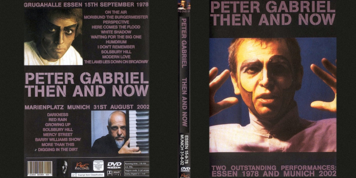 gabriel Then and Now dvd (front)