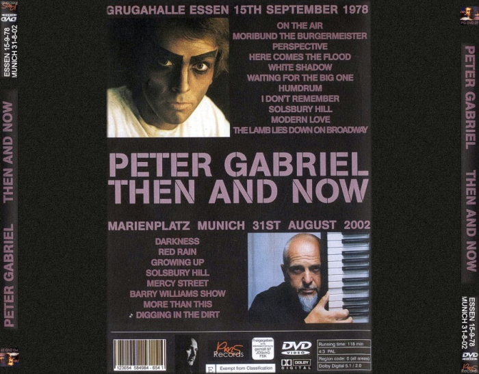 gabriel Then and Now dvd (rear)