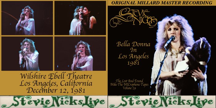 1. Stevie Nicks 1981 Los Angeles FRONT