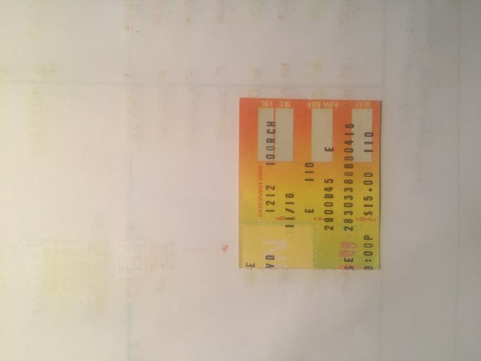 Ticket Stub