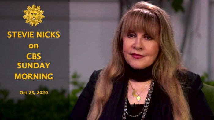 Stevie Nicks CBS Sunday Morning