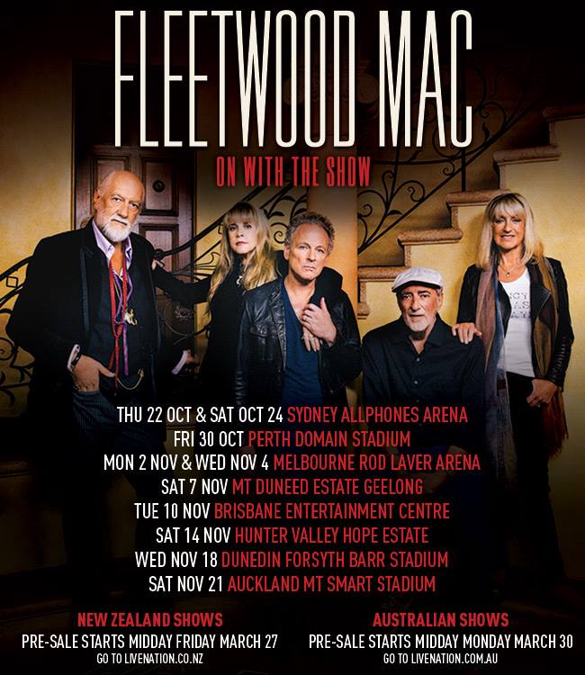 fleetwood mac tour schedule for 2014